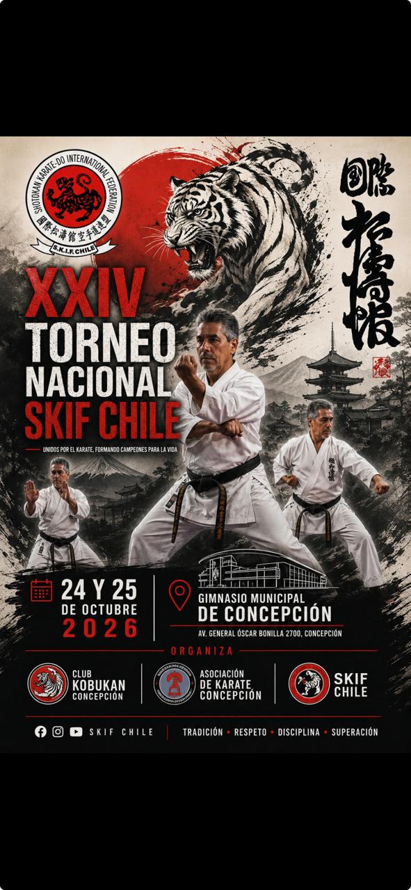 Afiche oficial de 24° TORNEO NACIONAL SKIF CHILE